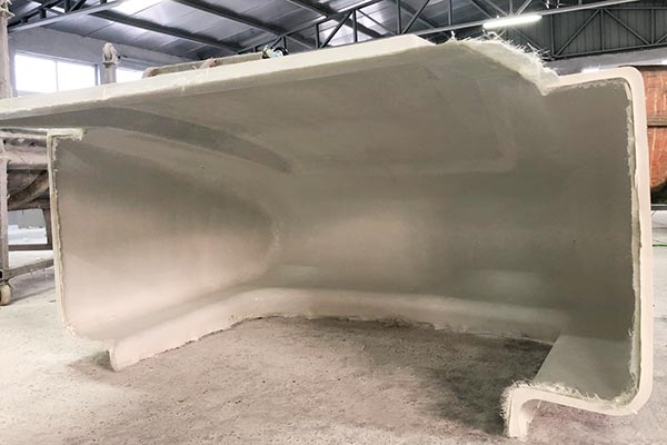 Fiberglass shroud back