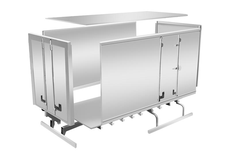4.2m aluminum van body