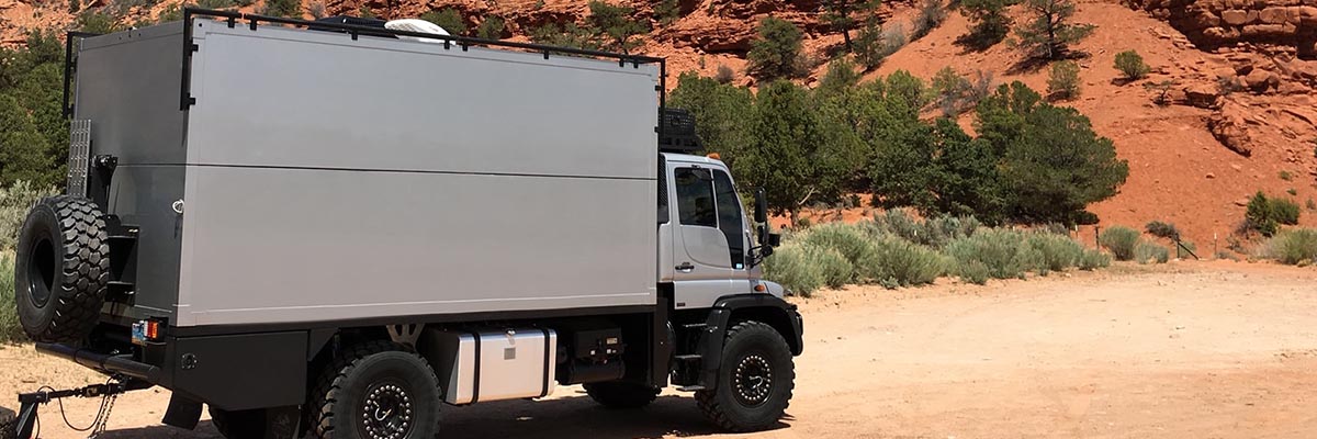 Customized CKD adventure camper body