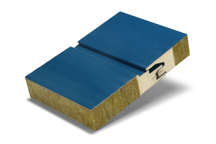 50mm Pre-painted Steel PU+Rock Wool Sandwich Panels - Image 2