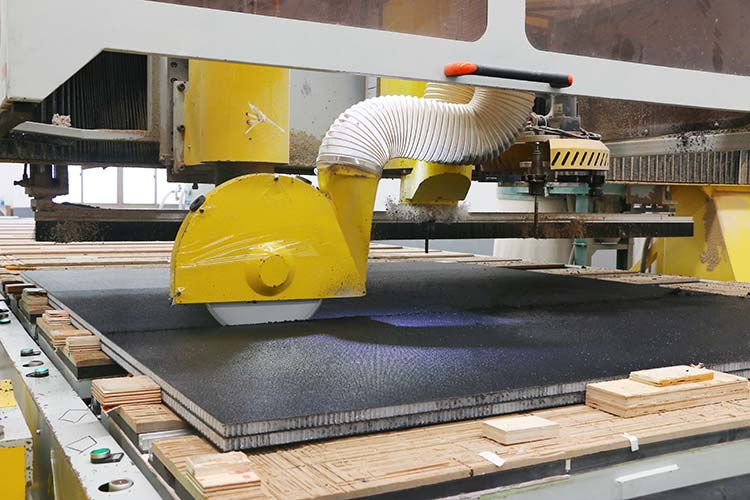 Embossed polypropylene thermoplastic anti-skid honeycomb panels