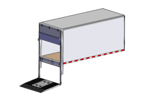 Read more about the article Ausführung: 4,2 m langer LKW-Aufbau mit vertikaler Ladebordwand