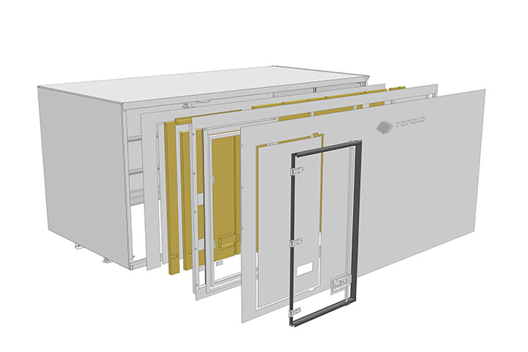 Modular Refrigerated Box - Higher Impact Resistance Side Wall Panels