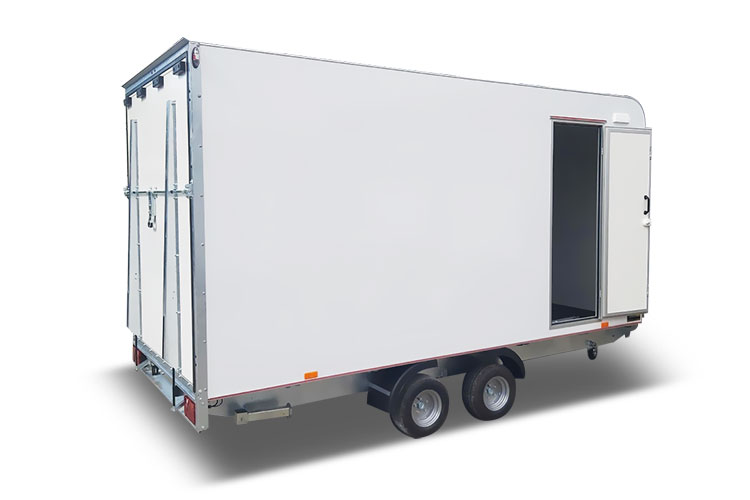 Aluminium Checker Plate Ramp Door Enclosed Cargo Trailers - Image 2